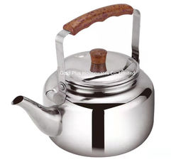China Home and camping metal tea pots 2L hot selling stainless steel natural color whistling kettle supplier