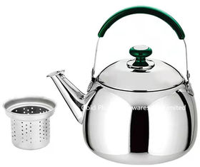 China Hotel coffee pot luxury tea pot  stainless steel premium whistling tea kettle factory direct sales water pot supplier