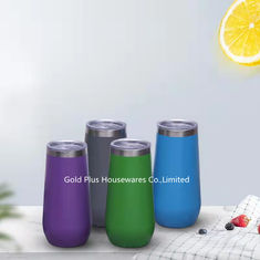 China Big belly water cup colored insulated thermal tumbler cups wine tumbler glitter mugs with sliding lid supplier
