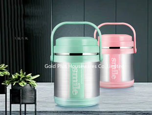 China Adults soup food container for school vacuum seal metal style 3 layer food container jar BPA free food jar for picnic supplier