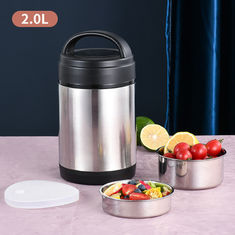 China Outdoor designed lunch container 2L stainless steel thermal vacuum food jar with spoon for adults supplier