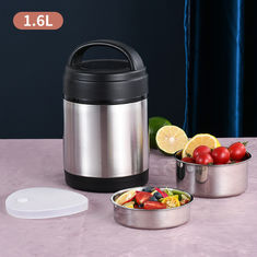 China 1.6L Classic design thermal food flask stainless steel lunch box with spoon double wall vacuum food jar supplier