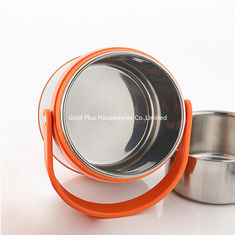 China Fashion style vacuum stainless steel travel lunch pot vacuum insulated thermal food jar with PP handle supplier