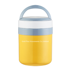 China Popular hot sales vacuum insulated lunch box 1.5L yellow color stainless steel best travel food flask supplier