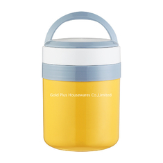 China Popular hot sales vacuum insulated lunch box 1.5L yellow color stainless steel best travel food flask supplier
