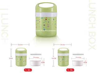 China Easy to clean kids food flask lunch box vacuum insulated stainless steel soup pot jar for children with flowers pattern supplier