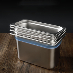China Food container 1/1 anti-rust metal food tray  food pans with cover for hotel commercial stainless steel pan supplier