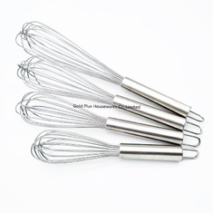 China Amazon hot selling cooking cake baking tool household beater kitchen gadgets non stick manual metal egg whisk supplier
