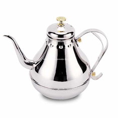 China Classical dubai drip teapot with tea infuser stainless seel strainer teapot 1.8L hand drip kettle pot supplier
