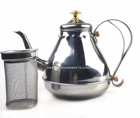 China Wholesale coffee pot stainless steel stovetop pourover coffee kettle leak-proof large-capacity tea pot supplier