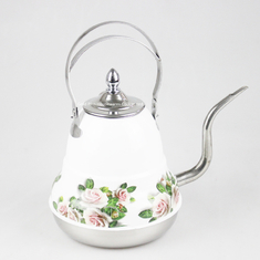 China Kitchen body metal smart gooseneck coffee pot with flower pattern stainless steel gooseneck kettle coffee maker pot supplier