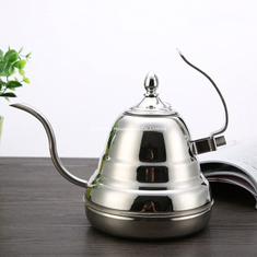 China Hand drip coffee pouring kettle stainless steel drip vacuum coffee tea pot  hand punch pot coffee pots with lid supplier