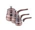 Middle east type  stainless steel browen color  3 pcs  milk cup with lid and bakelite handle &amp; tea pot &amp; coffee pot supplier