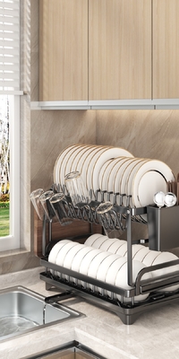 Iron Dish Rack for Kitchen Room Space Kitchen Classification Folding Rack supplier