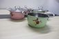 2020 hot sales 16/18/20/22 6pcs stainless steel  with color &amp; flowers  &amp;  cookware sets kitchenwares &amp; 6pcs dish set supplier