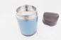 1.8L Food grade stainless steel container flask round shape food warmer lunch box with plastic lid supplier