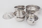 15cm Kitchenware and cookware grade stainless steel pot with lid  round metal cook pot supplier