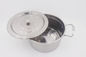 8pcs Countertop dining steel rivets milk pot flame free cooking pot with lid supplier