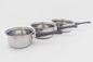 3pcs SKU cookware stainless steel saucepan with single handle european milk boiling pot supplier