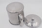 4pcs 10-13cm High quality stainless steel cup chrome soup cup with handle and lid supplier