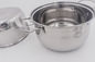 4pcs Cookware set stainless steel soup pot kitchen metal stockpot with steel lid supplier