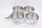 4 tiers Take-away food carrier dishwasher practical metal bento box flower enamel coating indian tiffin box supplier