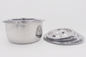 10pcs Commercial cooking pots stainless steel basin lid soup cookware set pasta cooking pot supplier