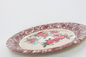 65cm Wholesale rose flower dinnerware plate set party supply big round bone dishes supplier