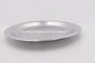 25cm Stainless steel round shape serving tray dinner plate for hotel multifunction mirrored finish food tray supplier
