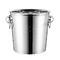 3L Cookware stainless steel champagne bucket ice bucket multi-purpose water bucket wine cooler supplier