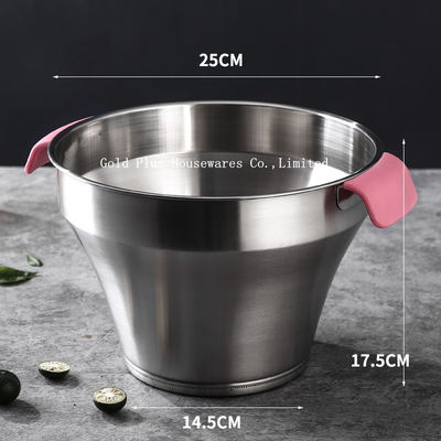 609g Factory direct custom luxury mini wine ice bucket tubs for beer thickened type stainless steel drinking bucket supplier