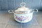 Cookingware set white soup pot kitchen cookware with metal steel lid wholesale stainless steel orchid pot cooking pot supplier