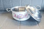 3pcs China made stainless steel double handle soup pot kitchen restaurant cookware set Milk pan in white color supplier