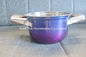 Chinese rainbow color restaurant soup pot stainless steel double handle stock pot kitchen cooking saucepan supplier