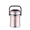 2L Tableware heat insulation barrel golden color vacuum food container double wall insulated food flask supplier