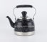 1L/1.5L/2L Home appliances safe and controllable stainless steel electric kettles with handle black color coffee pot supplier