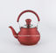 1L/1.5L/2L Metallic painting signal stainless steel whistling kettle red color painting coffee pot with filter supplier