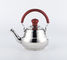 18cm Fashionable bollitore kitchen color painting whistling kettle red silver stainless steel stove top coffee pot supplier
