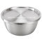 18-34cm Multi-size stainless steel bowl and basin polished metal steel steel big round pickle bowl with lid supplier