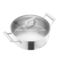 28-34cm Multifuction thickened stainless steel high temperature resistant hot pot double ear cooking pot with glass lid supplier
