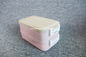 Tableware double layer stailness steel insulated lunch box PP plastic bento food box with wooden style lid supplier