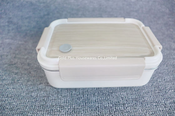 Modern style 2 compartment stainless steel lunch box rectangular metal stainless steel bento lunch box supplier