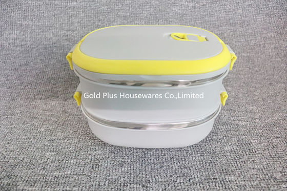 Factory supply airtight leak proof food storage container double wall tiffin stainless steel insulated thermal lunch box supplier