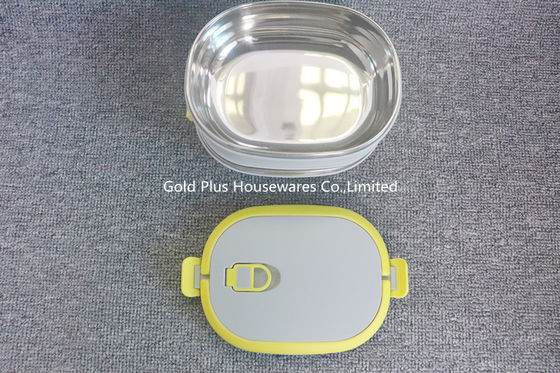 Wholesale stackable food set stainless steel multicolor bento lunch box PP plastic food container with 2 layers supplier