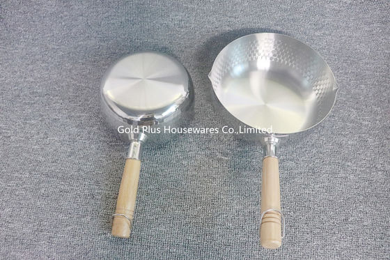 20cm Best quality hot sale metal steel cooking milk pot food grade european wooden handle noodle pot supplier