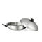 Cookware set 36cm non-stick stainless steel wok pan with domed lid  metal steel queen stirfry woks supplier