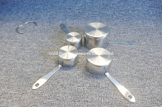 OEM printed available 250ml measuring cups with stainless steel handle multi-size 4 pcs metal measuring spoons supplier