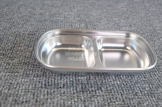 Fashion wholesale multifunction seasoning dish rectangle snack appetizer custom stainless steel antique dishes supplier