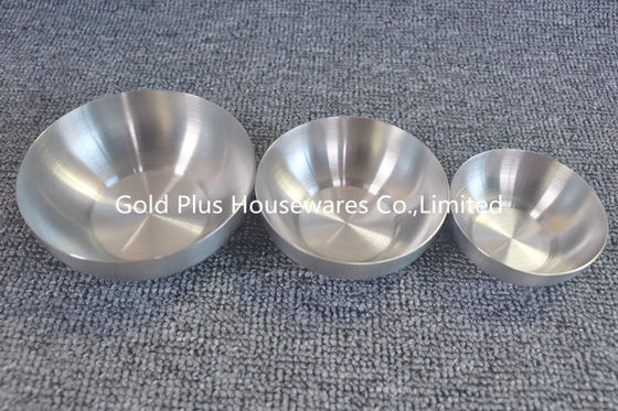 Superior quality silver buffet serving bowl eco-friendly dipping sauce bowl stainless steel small soy sauce dish supplier