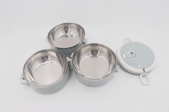 3 Layers 2.1L  Tableware leakproof sealed lunch box plastic dinner container for picnic